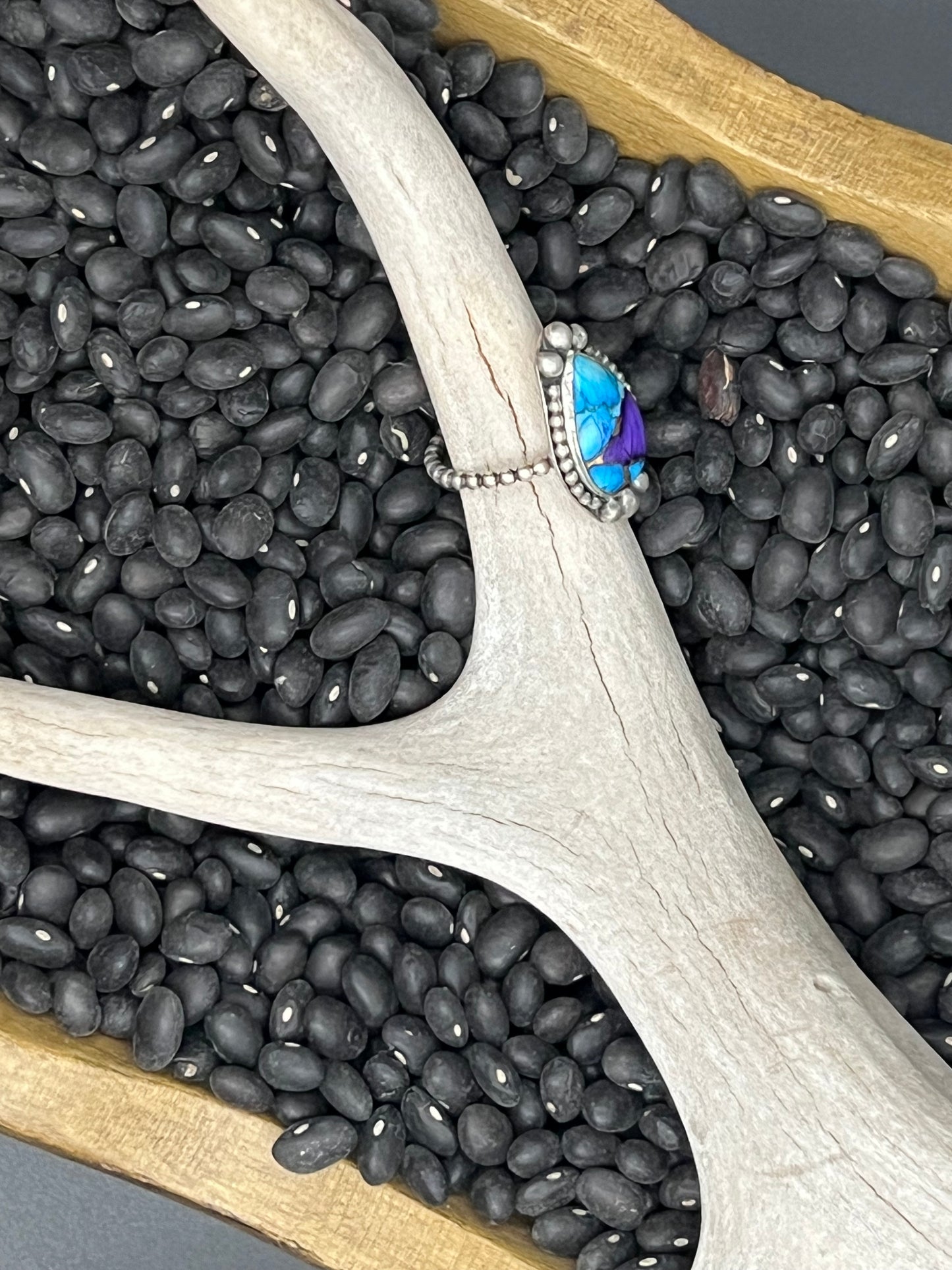 Mojave Purple Turquoise Teardrop Ring