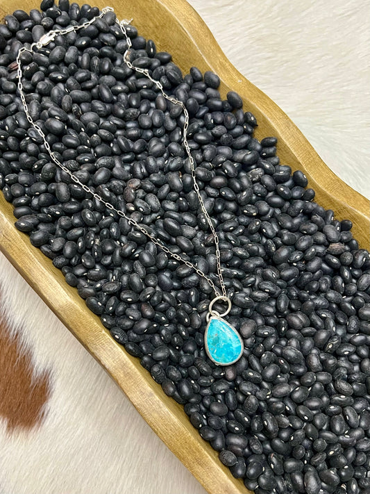 Turquoise Teardrop Pendant
