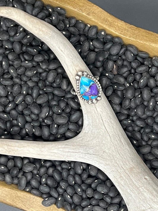 Mojave Purple Turquoise Teardrop Ring