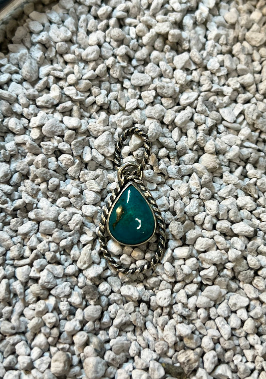 Teardrop and Rope Pendant