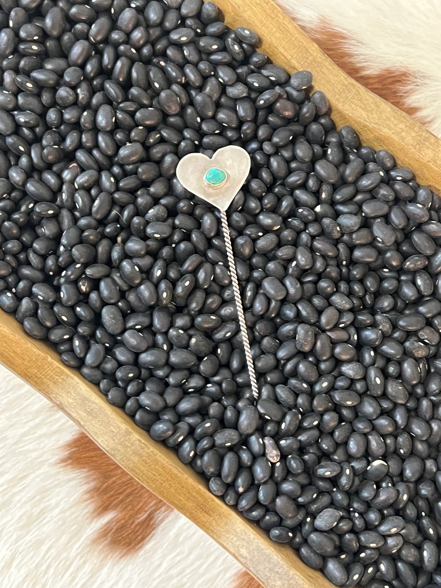 Turquoise Heart hat pick