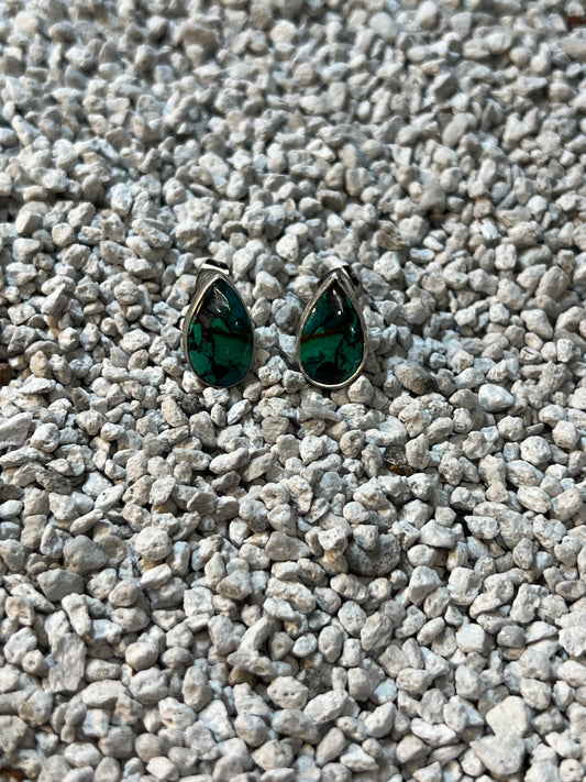 Chrysocolla Studs